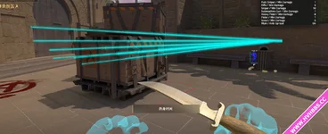 aw 仿v5子弹射线